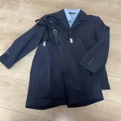 ネイビー ストライプ スーツセット (ジャケット・シャツ・パンツ)