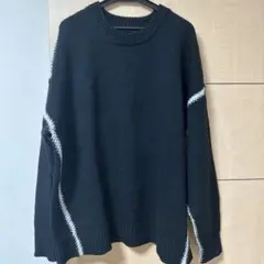 RAGEBLUE レイジブルー サイドステッチニット