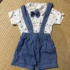 SHEIN 星柄シャツとストライプショーツ 18-24ヶ月