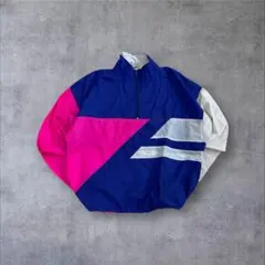 【激レア】90s NIKE 銀タグナイロンジャケットハーフジップ 最高配色 派手