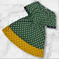 【極美品】大きめサイズ ホコモモモラ ドットチュニック ワンピース Aライン