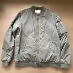 INHERIT MA-1ジャケット　カーキ　迷彩　プルゾン　中綿　サイズ42