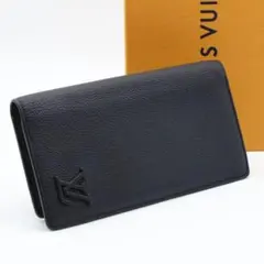 【極美品】ルイヴィトン ポルトフォイユブラザ アエログラム 長財布　黒