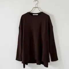 AMERICAN HOLIC パチパチしにくいニットプルオーバー ブラウン M