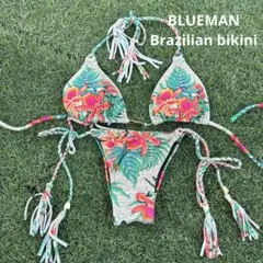 美品BLUEMANブルーマン ブラジリアンビキニ セパレート水着 Pのサムネイル