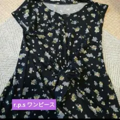 rps 花柄半袖ひざ丈ワンピース　アールピーエス　花柄ワンピースのサムネイル