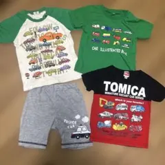 車のイラスト Tシャツ　短パンセット 95cm