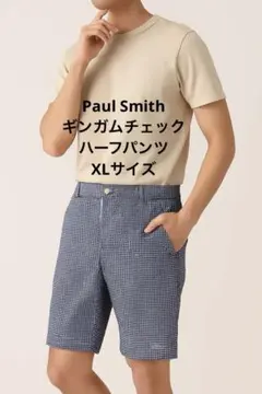 【PS Paul Smith】ギンガムチェック ハーフパンツ XLサイズ 日本製