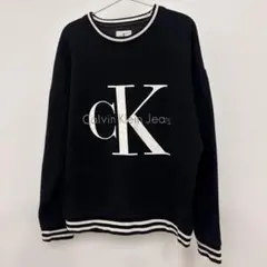 Calvin Klein jeans スウェット CKロゴ ブラック