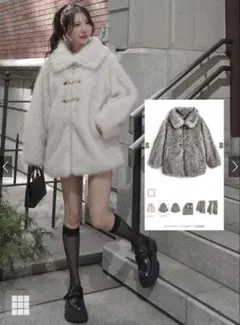 【chi様専用】GRL ビットファーミドルコート[on339] ミックス