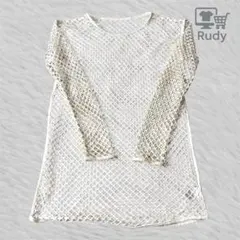 kutir クティール メッシュ トップス ホワイト 白 フリー y2k 韓国