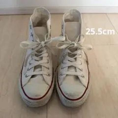 コンバース　スニーカー　ホワイト　25.5cm