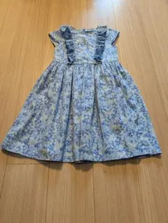 M&S 花柄 フリル半袖ワンピース 6-7歳 120cm 122cm 綿100％のサムネイル