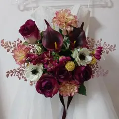 最終価格　ブライダルブーケ　アーティシャルフラワーブーケ