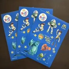 マクドナルド ディズニーピクサー シール 3枚セットのサムネイル