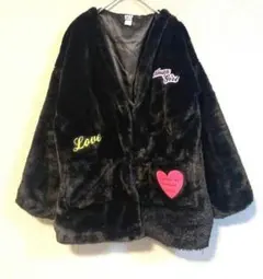 ANAP GIRL☆ファーコート ジャケット☆150サイズ☆ブラック美品