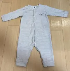 【*p様 プチバトー　ストライプ柄ロンパース 12M74cm