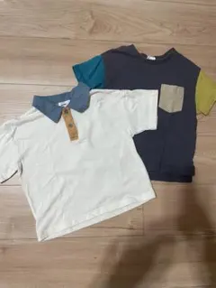 2枚セットBREEZE Tシャツ・PAIRMANON襟付きカットソー110サイズ
