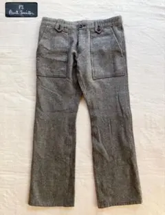 PS Paul Smith ピーエスポールスミス パンツ グレー系 サイズ:36(S) | 22秋冬 マルチチェック テーパードパンツ / スラックス | センタープレス 総柄 ストレート ウール | 日本製 | ボトムス ズボン【レディース】【中古】【K4639】 PS Paul Smith ピーエスポールスミス パンツ グレー系 サイズ:36(S