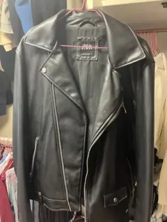 ZARA ダブルライダースジャケット レザージャケット