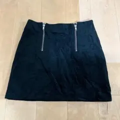 FOREVER21 ブラック　スエード風ミニスカート 【S】