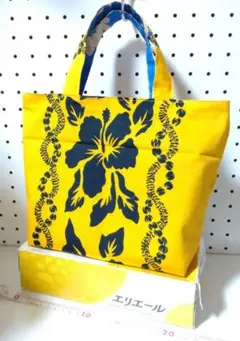 トートバッグ エコ ランチ サブ リバーシブル 浴衣 ハワイ 軽量 ハンドメイド