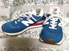 ニューバランス スニーカー ML574HC2 青 ブルー 24.5 NB 574