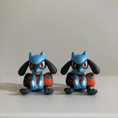 ポケットモンスター ポケモン　リオル　フィギュア　りらくっしょん　２点