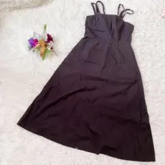 【アーバンリサーチドアーズ】ブラックキャミロングワンピースONE(F)