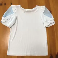 abc une face  カットソー   トップス    水色のサムネイル