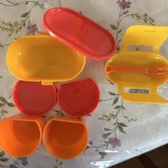 2段3分割弁当箱 フォーク付