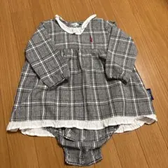 EAST BOY グレー チェック ワンピース