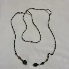 ブルーラリアットネックレス