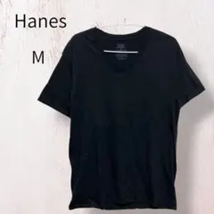Hanes ヘインズ 無地 Tシャツ ブラック Mサイズ