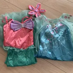 アナと雪の女王110★アリエル130★ドレス★水色★100cm~★Disney