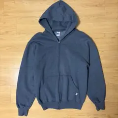 00sメキシコ製 ラッセルアスレチック ジップパーカー チャコールグレー M