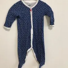 ロンパース　プチバトー  花柄