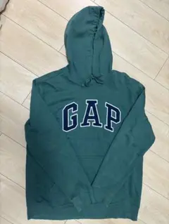 GAP フード付きパーカー M グリーン