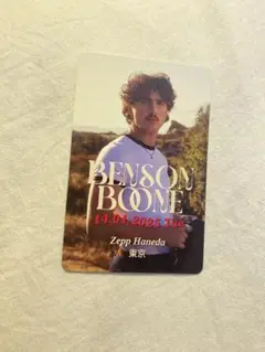 Benson Boone ライブチケットカード