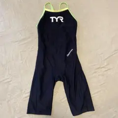 TYR Chevron レディース 競泳水着 ブラック×ライムのサムネイル