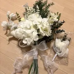 ウェディングブーケ&ブートニア(最終値下げ)