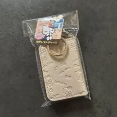 【新品未使用】サンリオ ハローキティ 型押しマルチケース ベージュ