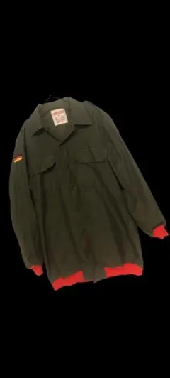90s ドイツ軍 ユーティリティシャツ ミリタリー エポレットのサムネイル