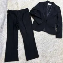 プロポーション セットアップ パンツスーツ ストライプ ウォッシャブル