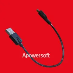 USB A - Micro USBケーブル 約1m 黒