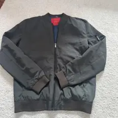 ZARA man デザインナイロンジャケット オシャレ 異素材 ハイネック 