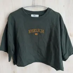 WEGO EHRLICH ロゴ 半袖 Tシャツ グリーン S