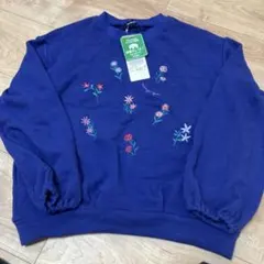 ムージョンジョン　花柄刺繍 トレーナー 140