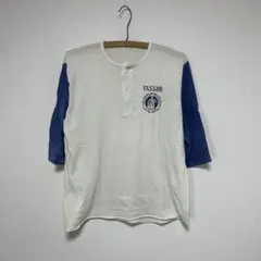 80s USA製 カレッジ ヘンリーネック Tシャツ Teeのサムネイル