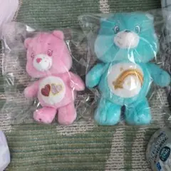 ケアベアぬいぐるみセット（ピンク・水色）